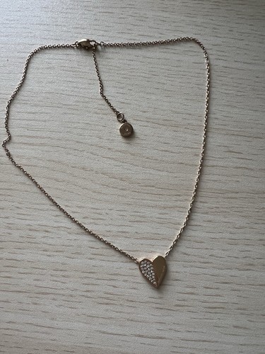 Collana donna Michael Kors cuore diviso acciaio inox oro