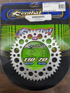 Renthal 420 Ultralight Aluminum Rear Sprocket 47T Silver 408U-420-47GESI - Picture 1 of 2