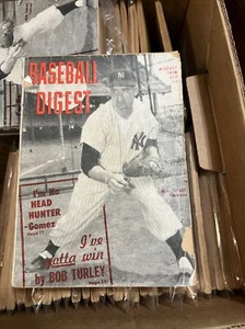 Baseball Digest August 1958 edition with the Yankees Bob Turley on the cover - Picture 1 of 7