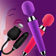 10 Speeds Female Woman Massage Wand Massager Silicone USB Rechargeable Waterproo