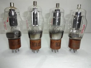 Matched Quad 3 RCA 1 Sylvania 807 ST Bottle Globe Audio Vacuum Tubes 1 Bonus - Picture 1 of 11