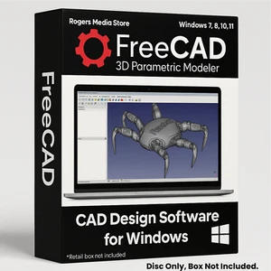FreeCAD PRO 2D 3D Parametric Graphic Modeling Design Software-CNC-DWG-Windows-CD - Picture 1 of 9