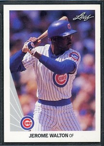 1990 Leaf Baseball - #124 - Jerome Walton - Chicago Cubs