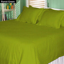 Luxury Ultra Soft 1200TC Egyptian Cotton 4 Piece Bed Sheet Set Stripes Colors