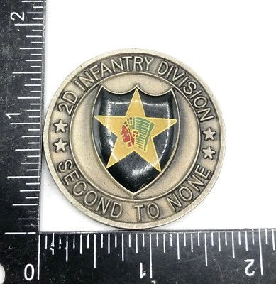 US Army 2nd Infantry Division Warrior Spirit Challenge Coin - Image 1 of 3