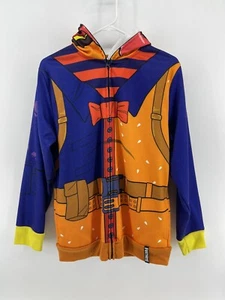 Fortnite Burger Costume Full Zip Down Hoodie Mesh Face Mask Youth Size XXL 2XL - Picture 1 of 9