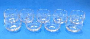 Juego de 9 vasos Roly Poly transparentes Mid Century, ponches 4 oz. Vintage - Imagen 1 de 3