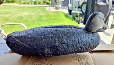 Isca de pato vintage preta cortiça de pato Ken Harris - Imagem 1 de 4