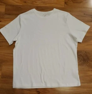 New Women's White Short Sleeve Tee Shirt size L (12/14) White Stag 100% Cotton - Picture 1 of 4