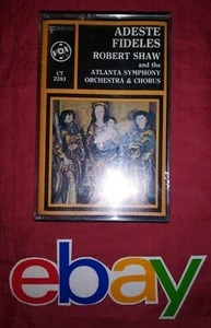 The Atlanta Symphony Orchestra Robert Shaw Adeste Fideles rare cassette NEW - Picture 1 of 2