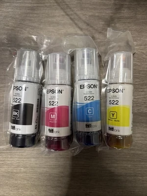 Botellas de recarga de tinta Epson Ecotank T502 genuinas para ET-2850, ET-4950, ET-15000, + Foto 1 de 4