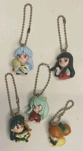 InuYasha Capsule Figures 2004 Keychains Lot Of 5 - Picture 1 of 5