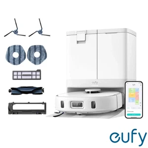 Eufy X10 Pro Omni White Robot Vacuum Mop 8000Pa Auto-Cleaning with Docking Stati - Picture 1 of 14