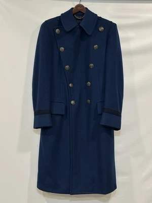 US Air Force Academy Cadets Long Wool Dress Coat Trench Mens 38XS Military 1960s - Image 1 of 4