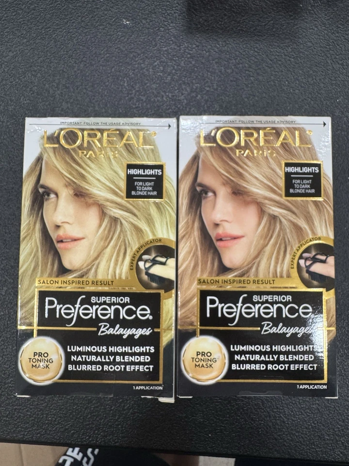2X!! LOreal Paris Preferencia Superior Balayage Destacados Rubio Claro a Oscuro Foto 1 de 1
