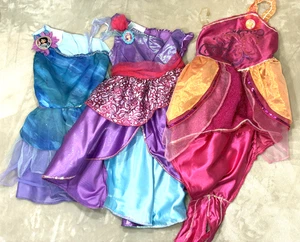 Lot of 3 Princess Dresses Fantasy Play Dress Up SZ 4-6X Silvermist Mermaid - Picture 1 of 11