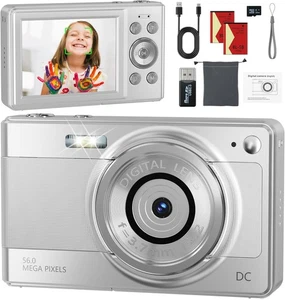 Digitalkamera 1080P | 56MP FHD Kompakt Digitalkamera, 16-fach Digitalzoom - Bild 1 von 6