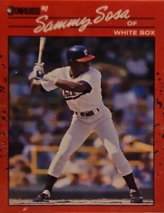 1990 Donruss #489 Sammy Sosa - Chicago White Sox - Free Shipping  - Picture 1 of 2