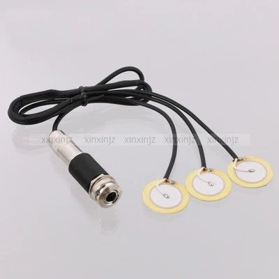 Pastilla de guitarra transductor piezoeléctrico 3 en 1 para guitarra ukelele mandolina violín Foto 1 de 4