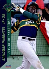 2015 Beloit Snappers Choice #23 Sandber Pimentel Dominican Republic DR Card