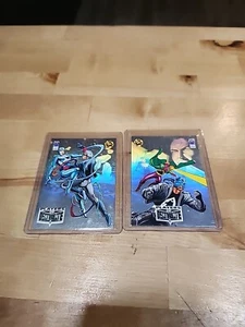 1993 Players of Deathmate Promo Card P1 & p2 Valliant Image Upper Deck ¿ - Picture 1 of 8