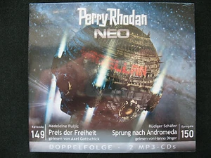 Perry Rhodan NEO – Hörbuch – Nr.: 149 & 150, 2 MP 3 CD`s; NEU in der OVP - Bild 1 von 3