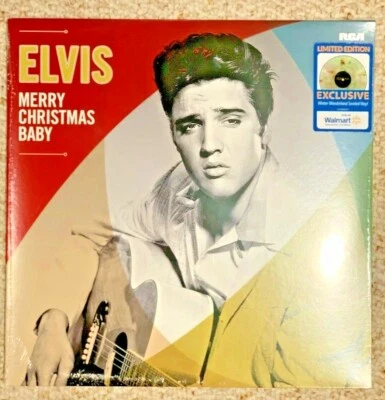 Elvis Presley Merry Christmas Baby Limited Edition Winter Wonderland Swirl Vinyl - Image 1 of 2