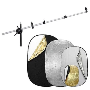 NICEFOTO 5in1 Reflettori pieghevoli 102x168cm Braccio telescopico - Foto 1 di 6