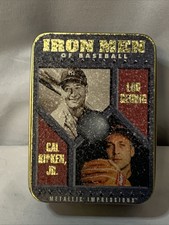 Iron Men of Baseball Lou Gehrig & Cal Ripken jr metallic impressions embossed 
