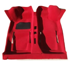 MOQUETTE TAPPETO PREFORMATO FIAT 500 EPOCA / 126 COLORE ROSSO 1 ZERBINO - Foto 1 di 8