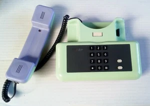 telefono sip giugiaro design bicolore verde viola cornetta rete fissa - Zdjęcie 1 z 6