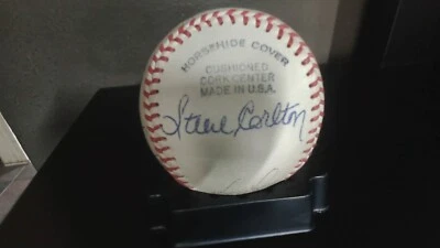 Steve Carlton +10- 70s and 80s stars autographed baseball PSA authenticated OMLB - Image 1 of 4