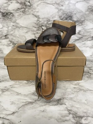 Lucky Brand Kyndall Women's Sandal, Chocolate/Black - Image 1 of 3