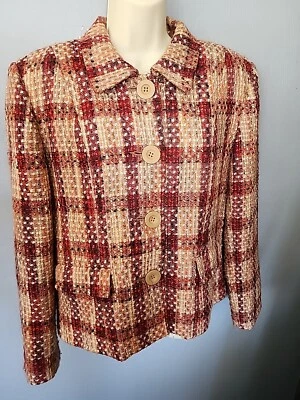 Chadwick’s Blazer Jacket 14P Lined Multi Color Tweed ,Lined - Image 1 of 4