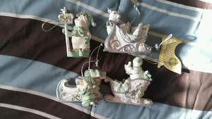 Set Of 4 Handmade Christmas Ornaments - Picture 1 of 6