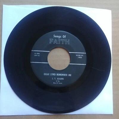 J.T. Adams & The Men Of Texas – Dear Lord Remember Me RARE GOSPEL Songs Of Faith — 第 1/2 张图片