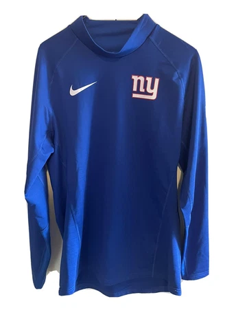 Nike Authentic New York GIANTS Players On-Field L/S Dri Fit Base Men L NEW Sweet Cover
