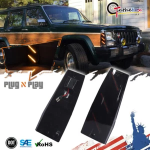 Luces LED de humo ámbar esquineras laterales para Jeep Cherokee XJ Wagoneer Comanche - Imagen 1 de 11