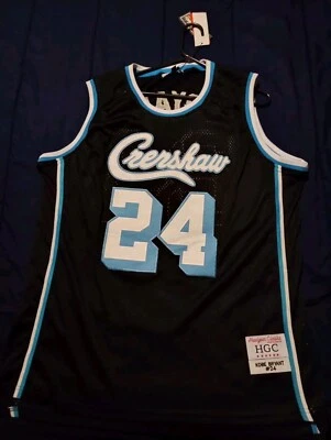Kobe Bryant #24 Headgear Classics Crenshaw Black Basketball Jersey Men's 2XL - Image 1 of 4