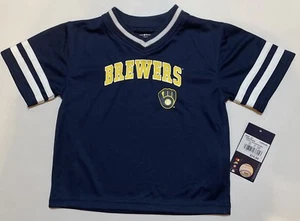 NWT Milwaukee Brewers Blue MLB Genuine Merchandise Toddler T-shirt Size 2T - Picture 1 of 6