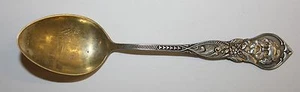 Vintage Longfellow w/Portrait Handle Sterling Silver 4 1/8" Souvenir Spoon - Picture 1 of 4