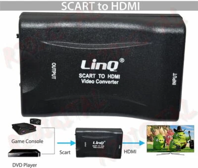 CONVERTITORE ADATTATORE da SCART ad HDMI AUDIO DIGITALE ANALOGICO NTSC e PAL - Immagine 1 di 4