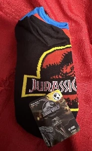 Jurassic Park Socks Sz 4-10 T-Rex Dinosaur World Ankle No Show Socks - 5 Pack - Picture 1 of 4