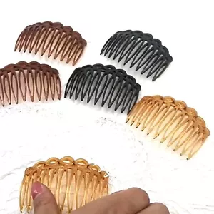 4 pcs Plain French Side Hair Combs Slides Grips Clips Twist Comb 75mm Hair Acces - Picture 1 of 10