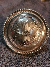 Leather Craft Conchos Southwestern Antique Silver Rope Edge Concho Screw  Back