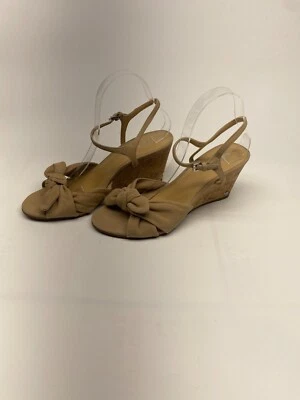 Michael Kors Womens Laney Suede Bow Wedge Sandal Sz 10 - Image 1 of 4