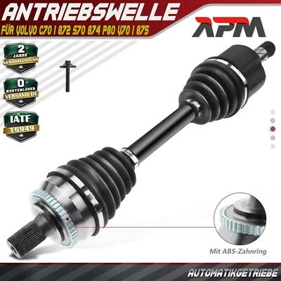 Eje Motriz Delantero Izquierda Con Anillo ABS para Volvo C70 I S70 874 P80 - Imagen 1 de 4