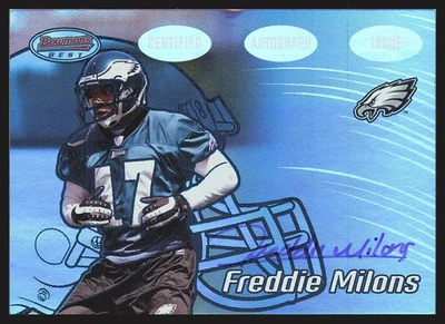 2002 Bowman's Best #134 Freddie Milons Blue #/399 SN,RC,AU - Image 1 of 2