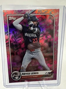 2025 TOPPS ALL STAR GAME SERIES PINK #88 ROYCE LEWIS TWINS /250 - Picture 1 of 2