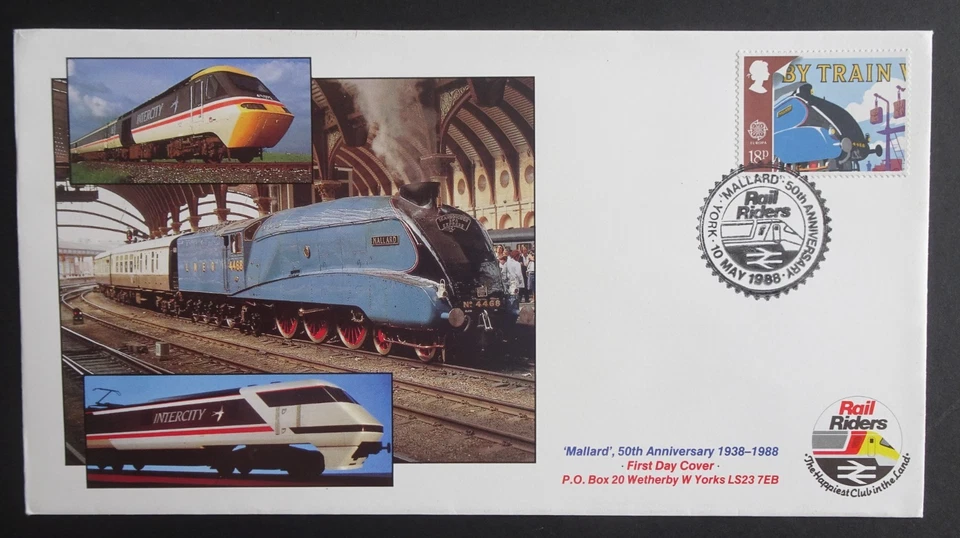 Covercraft FDC Transport & Communication Rail Riders 1988 con SHS Foto 1 de 2
